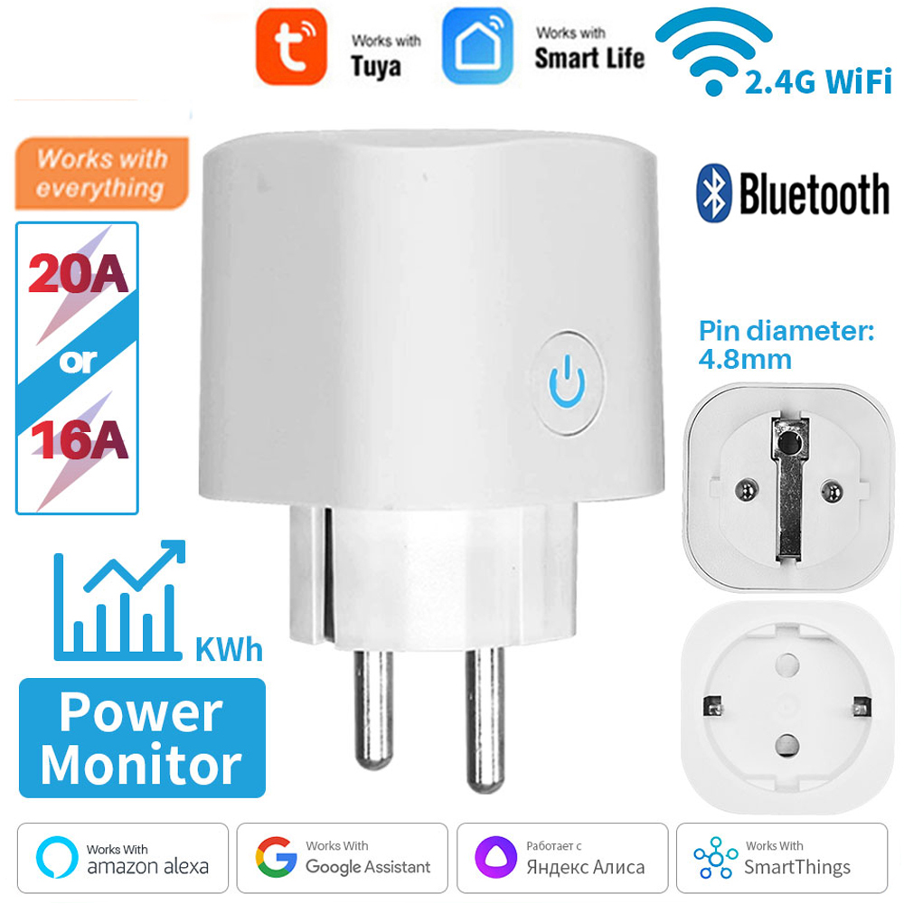 Smart Outdoor Plug - TUYA Smart Plug WiFi Socket EU
