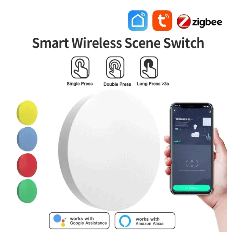 Smart Home Setup - Tuya ZigBee Smart Wireless Button Scene
