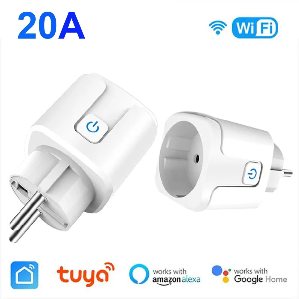 Smart Outdoor Plug - Tuya Wifi Plug 20A Smart Socket