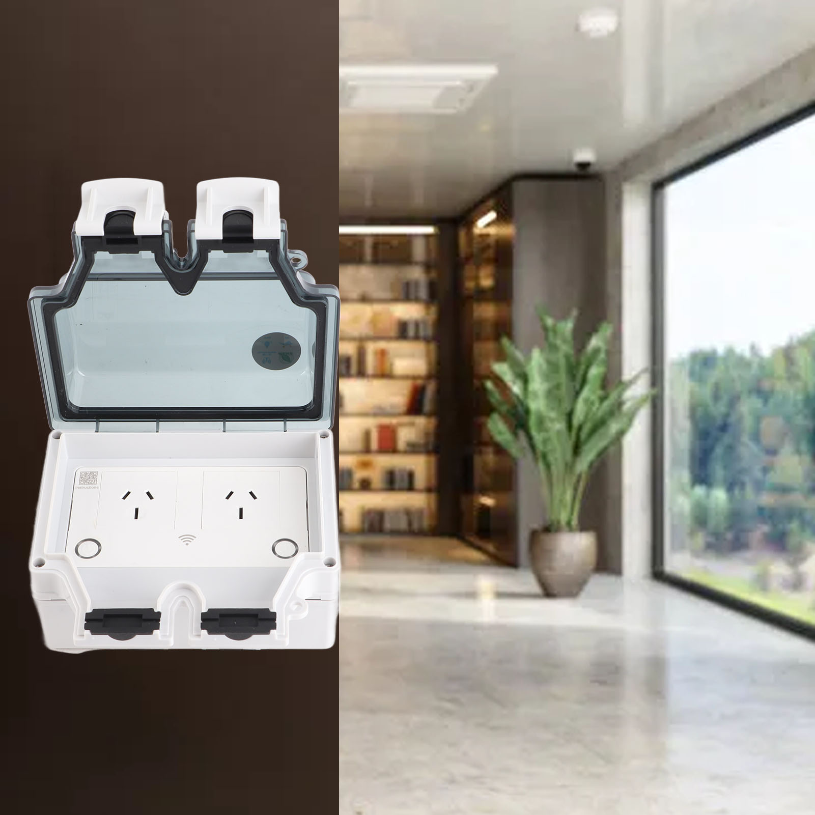 Smart Outdoor Plug - Waterproof Socket WiFi Socket WiFi Intelligent