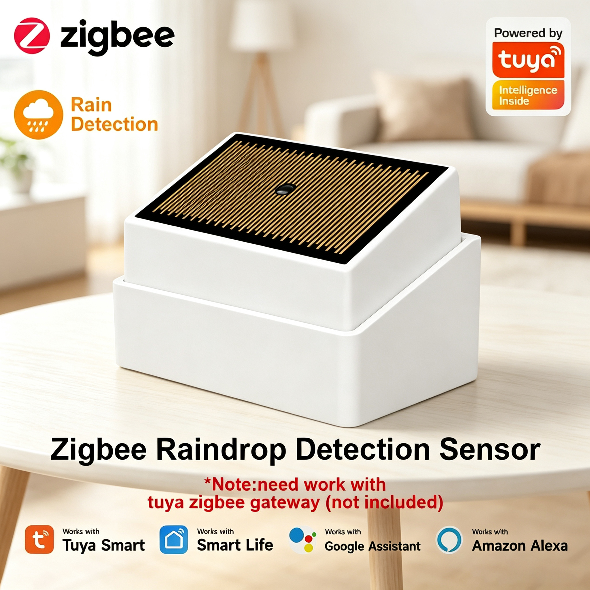 Wifi Water Leak Detector - Tuya Smart ZigBee Water Leak Detector