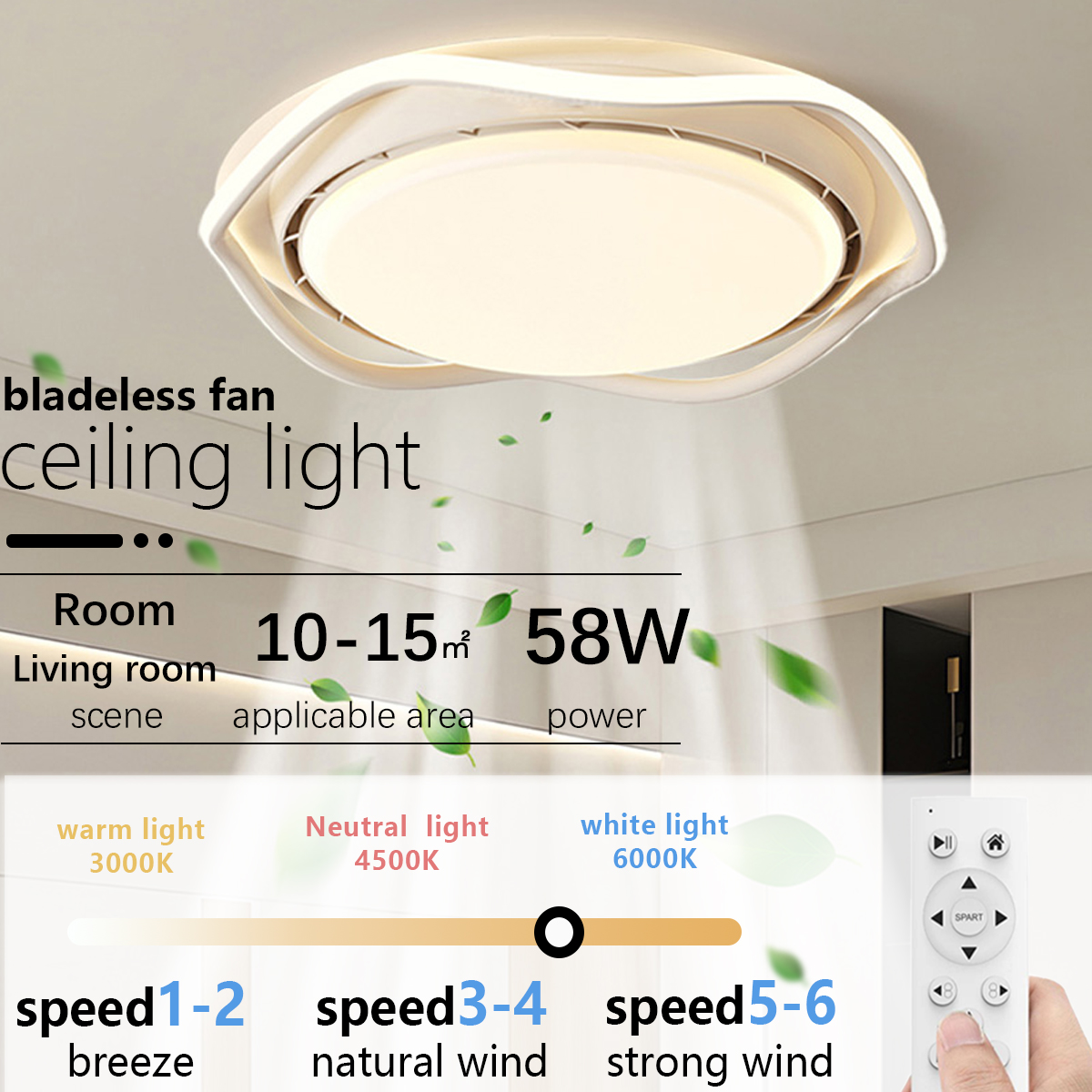 Smart Ceiling Fan - 2026 New Smart Silent LED Ceiling