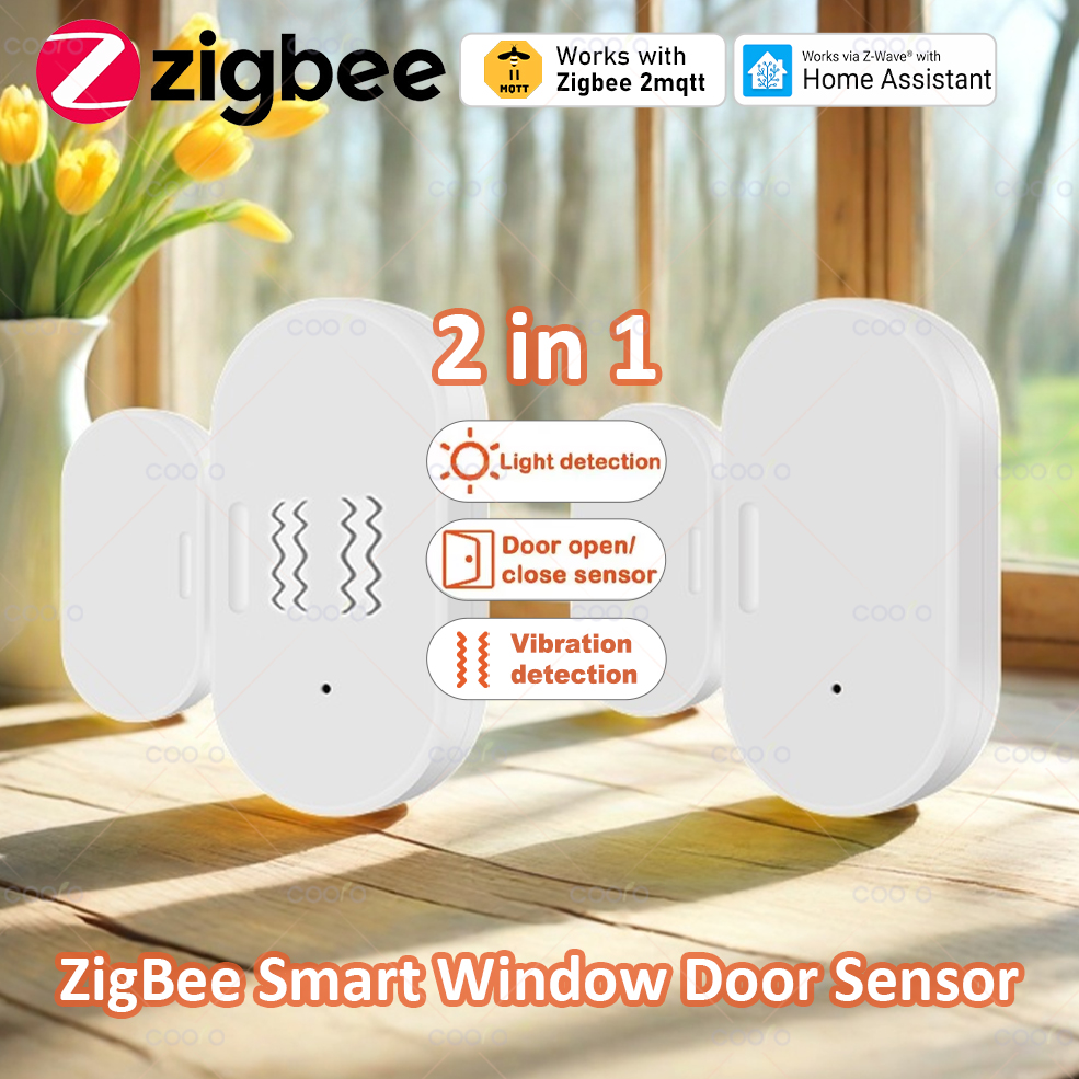 Wireless Door Sensor - ZigBee Door Window Sensor Lux Light/