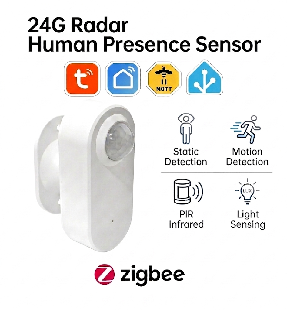Smart Home Setup - Tuya Human Presence Sensor Smart Zigbee