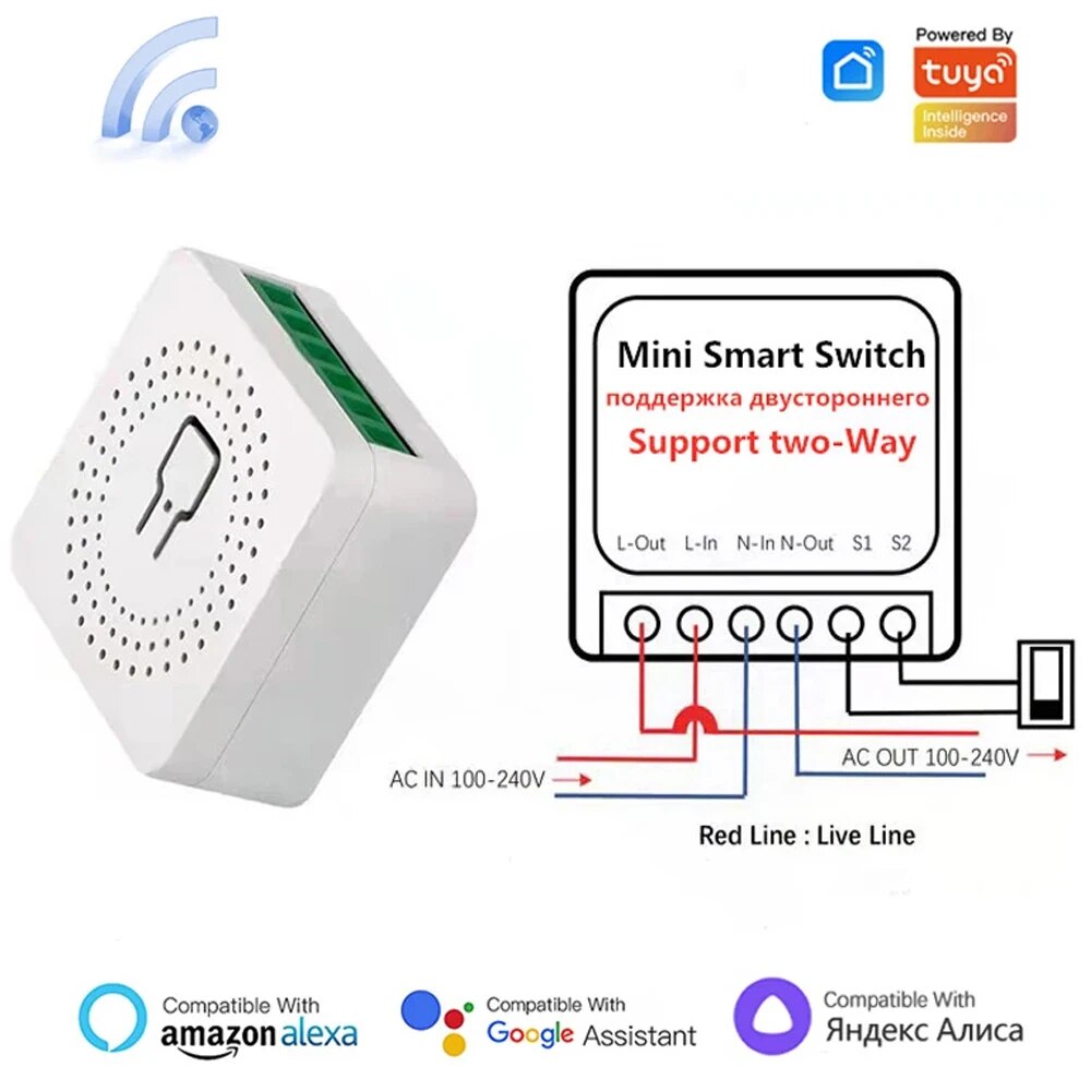 Smart Home Setup - Tuya Mini 16A WiFi Switch Smart