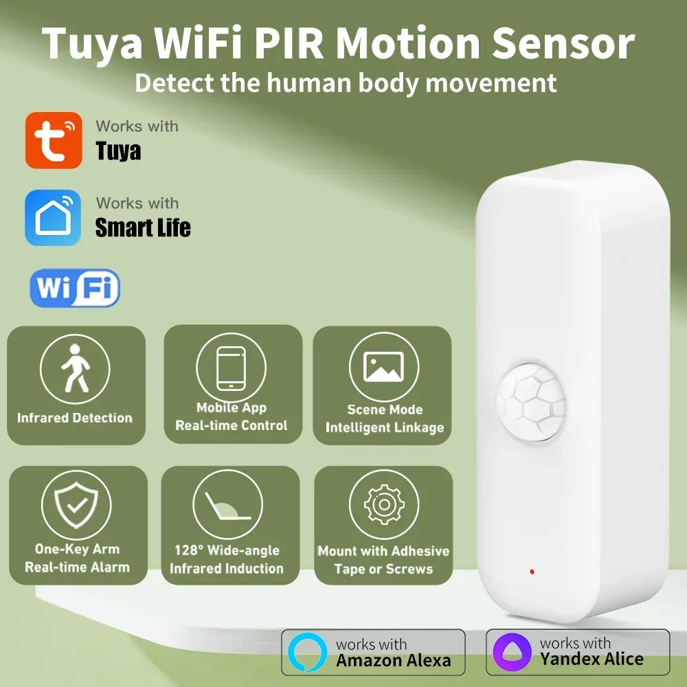 Smart Home Setup - Tuya WiFI Motion Sensor PIR Smart