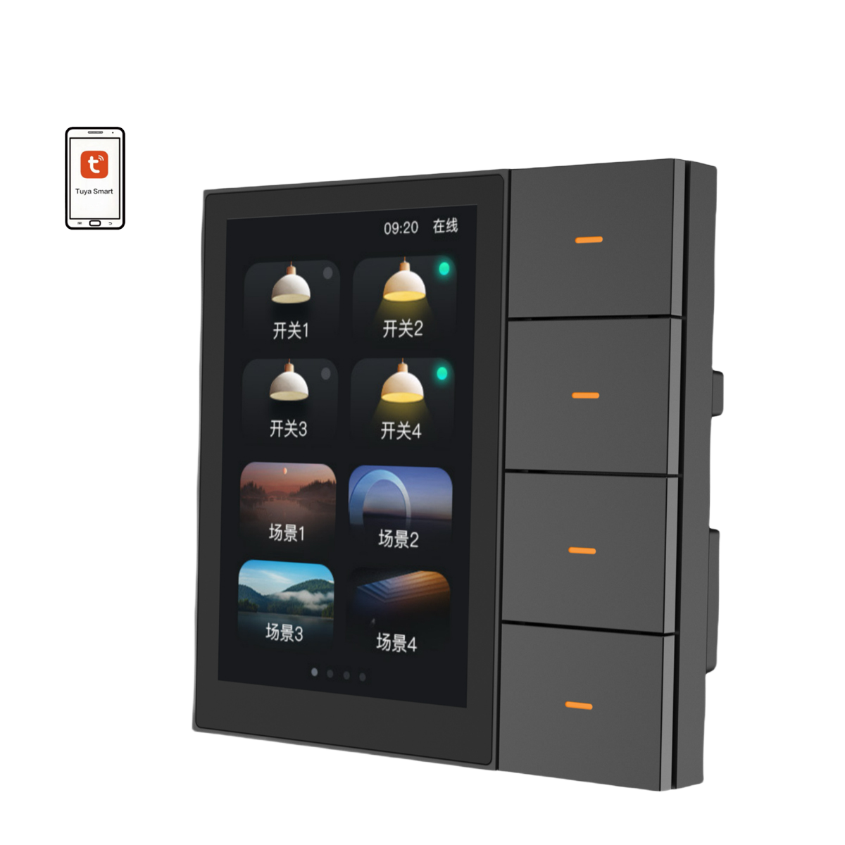 4 Gang Zigbee Smart Life Smart - Smart Home App ulasan dan harga