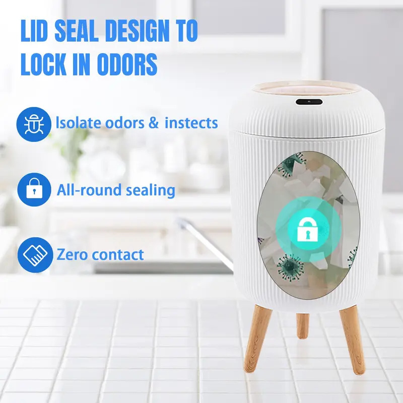 10L Automatic Sensor Trash Can - Smart Home Junkie ulasan dan harga