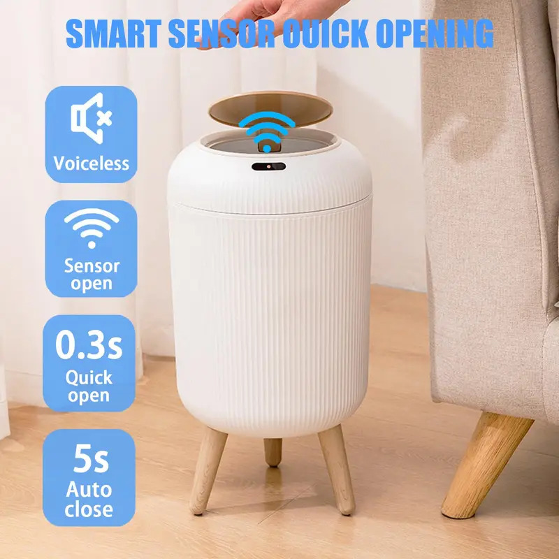 10L Automatic Sensor Trash Can - Smart Home Junkie ulasan dan harga