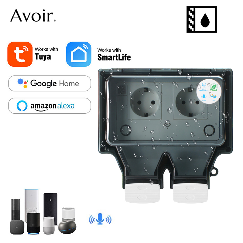 Avoir Tuya Wall Electrical Soc - Smart Outdoor Plug ulasan dan harga
