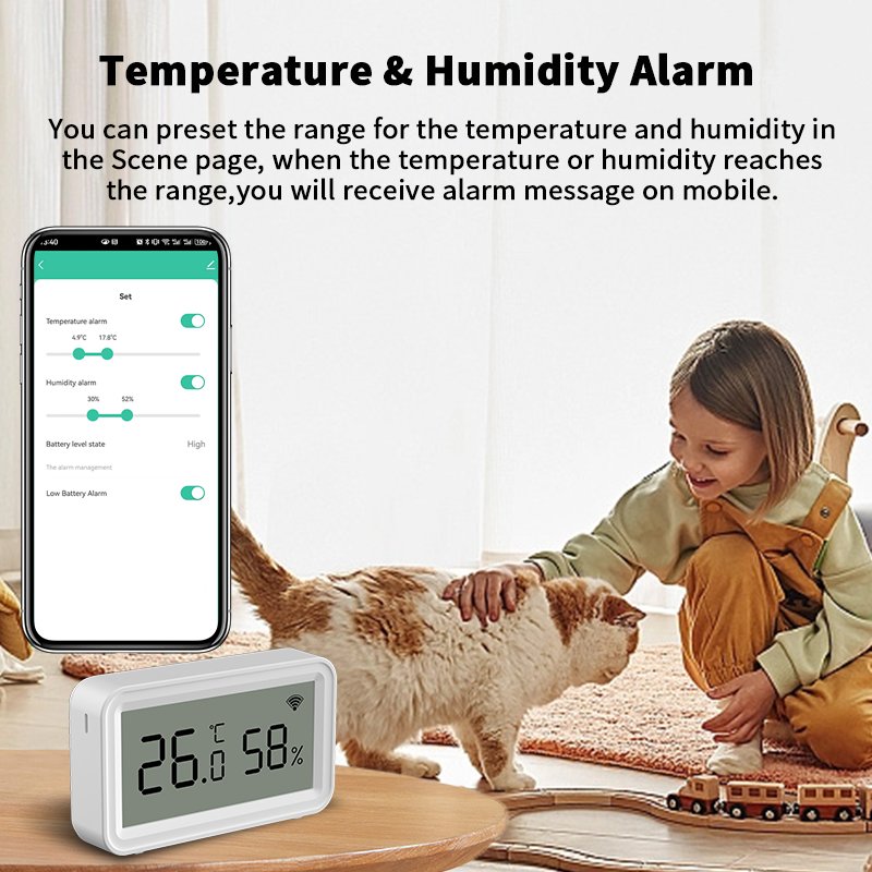 Tuya Zigbee WiFi Thermometer H - Smart Home App ulasan dan harga