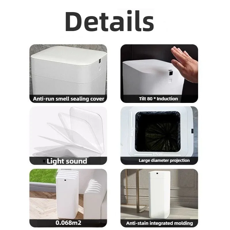 30L Smart Trash Can Automatic  - Smart Home Junkie ulasan dan harga