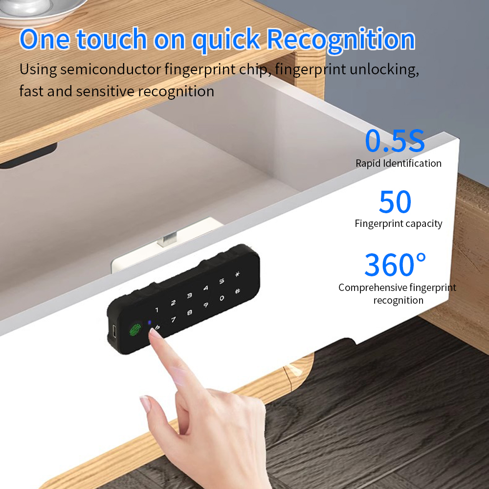 Tuya Bluetooth Smart Wood Cabi - Smart Door Lock ulasan dan harga