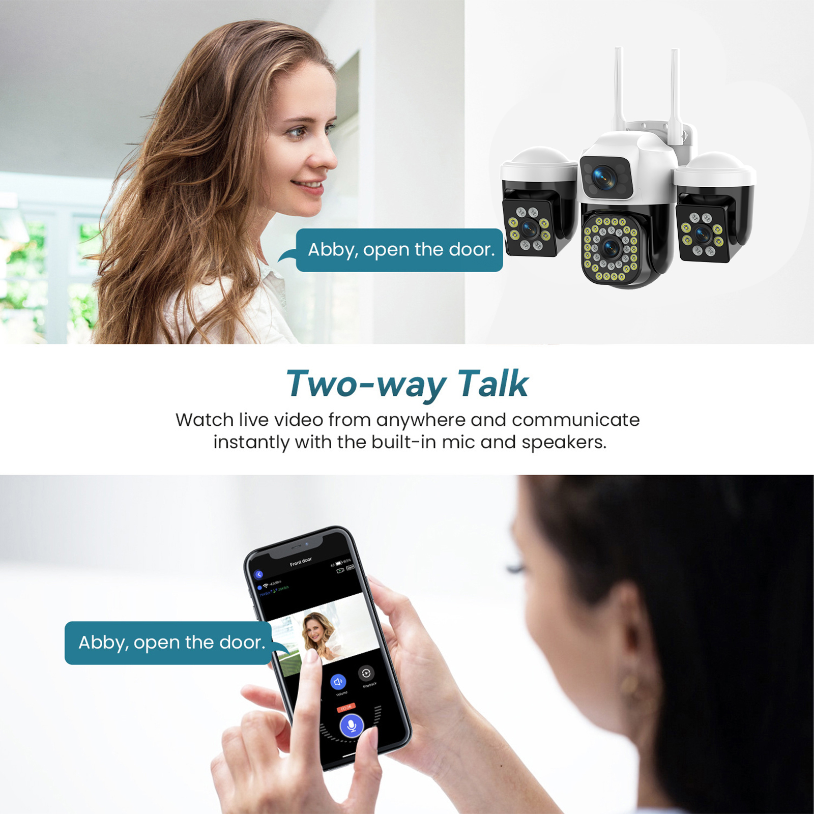 WiFi IP Camera Outdoor 15MP 8K - Smart Home Kamera Outdoor ulasan dan harga