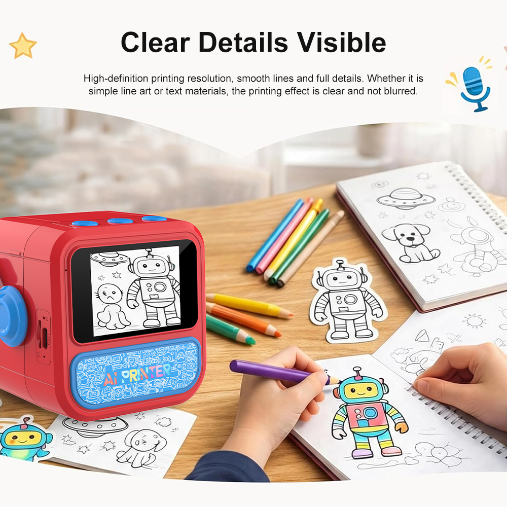 Smart AI Voice Mini Thermal Pr - Smart Home Setup ulasan dan harga