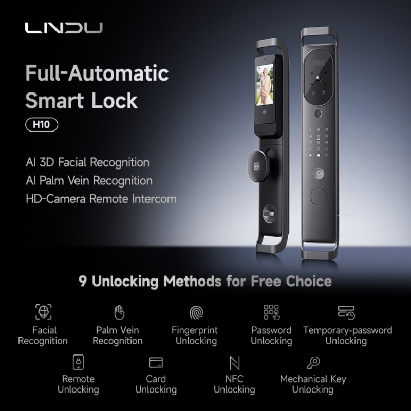 【2026】LNDU H10 Visual Dual Cam - Smart Door Lock ulasan dan harga