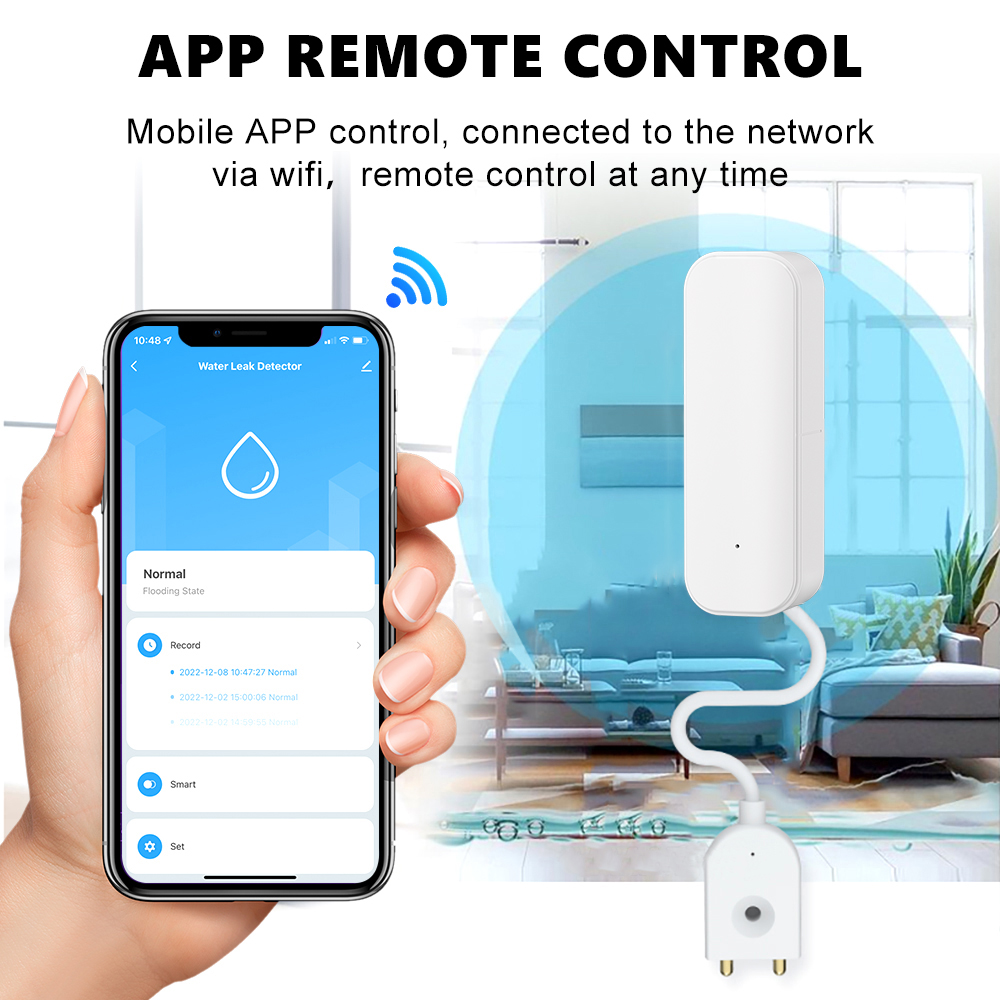 WiFi/Zigbee Water Sensor Tuya  - Wifi Water Leak Detector ulasan dan harga