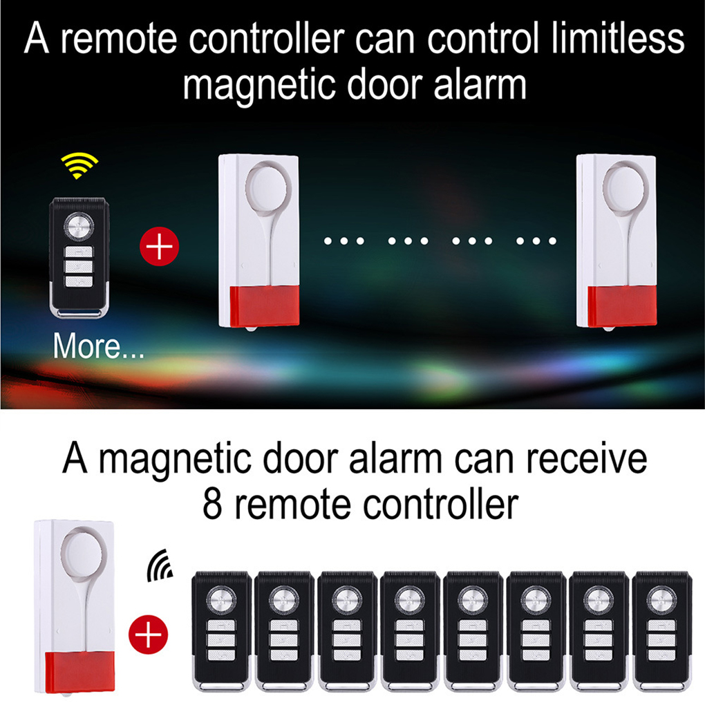 Anti-Theft Alarm 110db Loud Do - Wireless Door Sensor ulasan dan harga