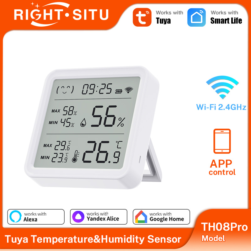 Tuya WiFi Thermometer hygromet - Smart Home App ulasan dan harga