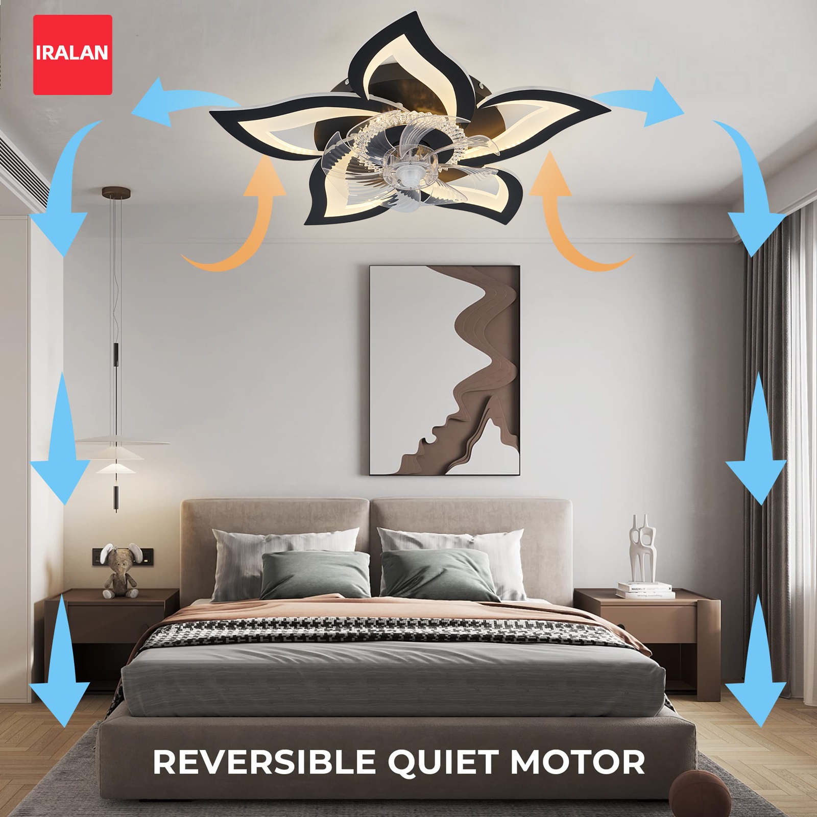 Lotus Led Ceiling Fan with Sma - Smart Ceiling Fan ulasan dan harga