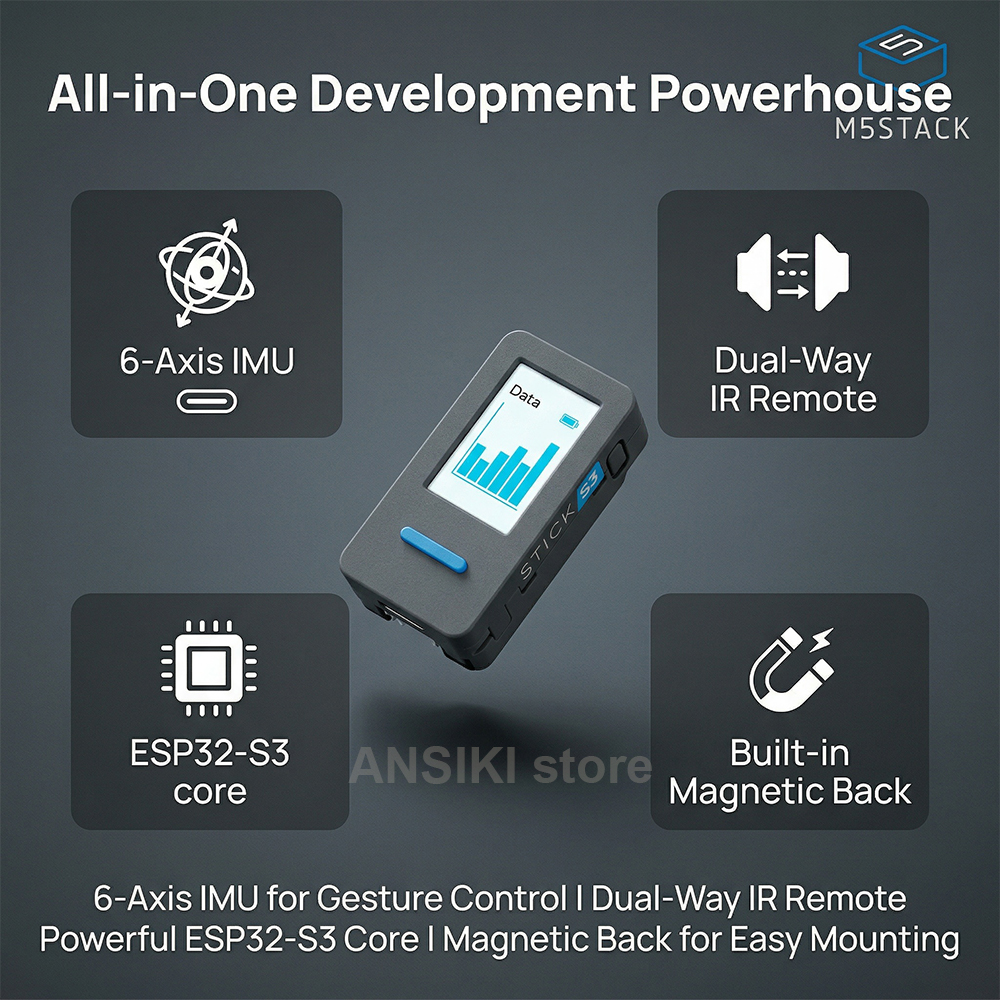 M5Stack M5StickS3 ESP32-S3 IoT - Smart Home Display ulasan dan harga