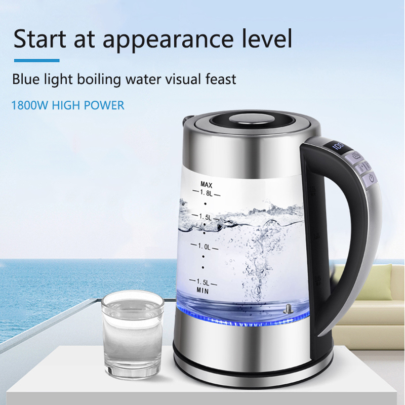 Smart Thermostatic Glass Elect - Home Smart Kettle ulasan dan harga