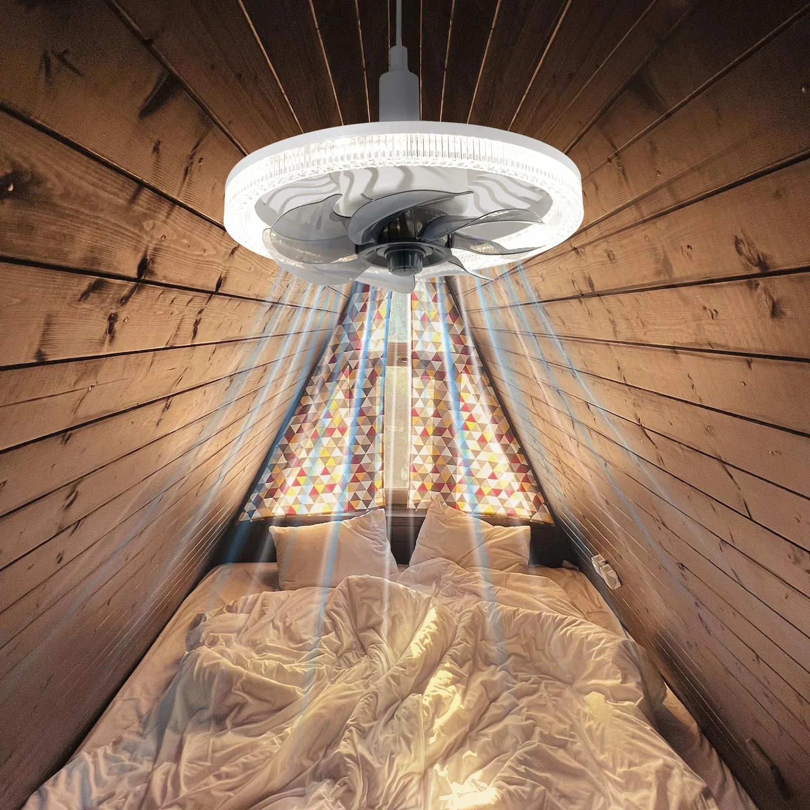 Smart LED Ceiling Fan Light wi - Smart Ceiling Fan ulasan dan harga