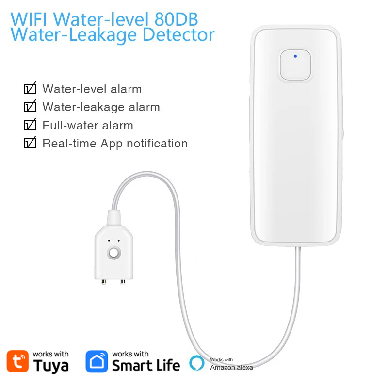 Tuya WiFi Smart Water Leak Sen - Wifi Water Leak Detector ulasan dan harga