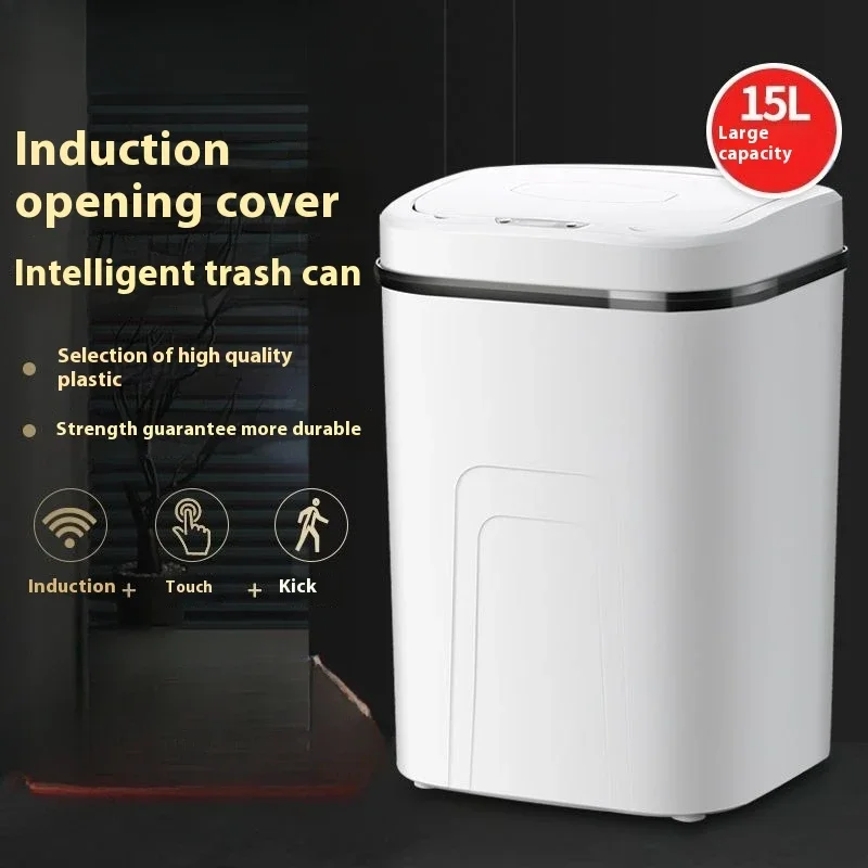 15L Smart Trash Can Automatic  - Smart Home Junkie ulasan dan harga