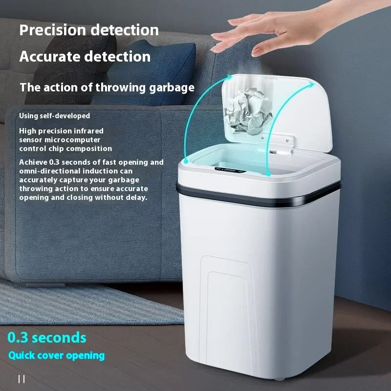 15L Smart Trash Can Automatic  - Smart Home Junkie ulasan dan harga