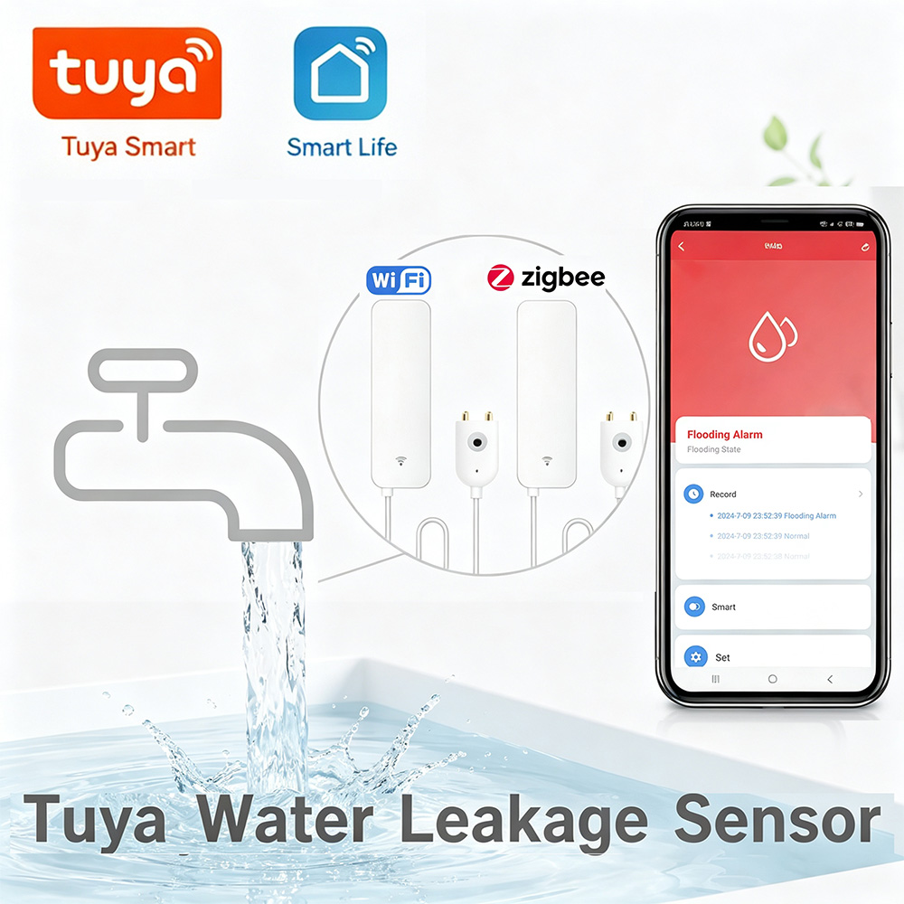 ZigBee WiFi Water Leak Sensor  - Wifi Water Leak Detector ulasan dan harga