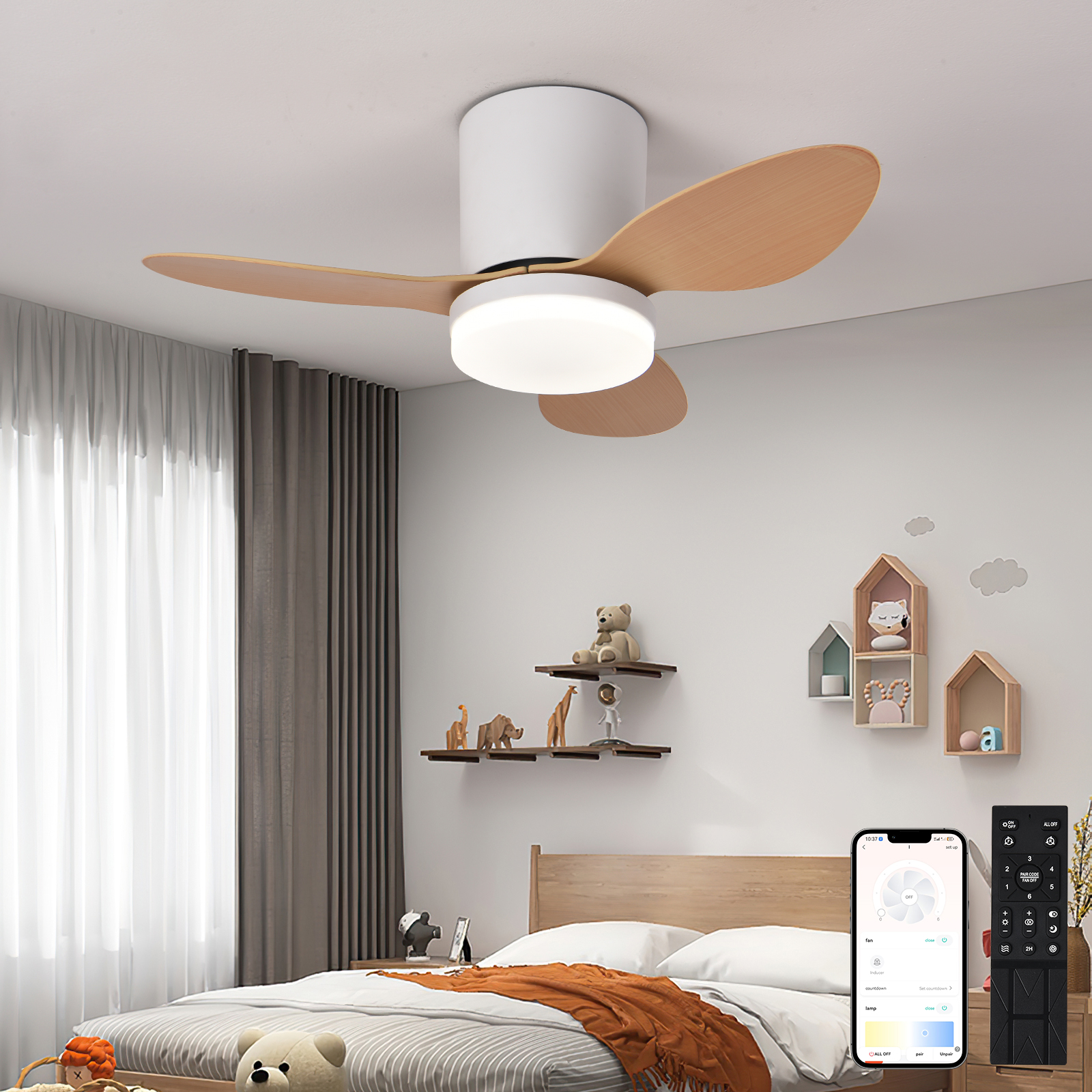 Silent and powerful ceiling fa - Smart Ceiling Fan ulasan dan harga