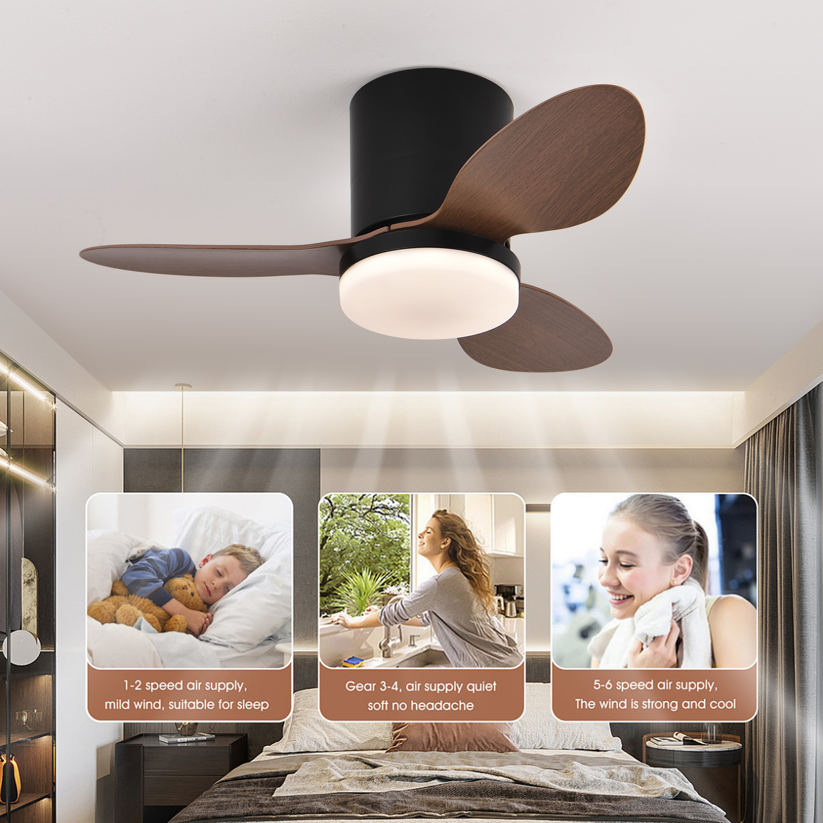 Silent and powerful ceiling fa - Smart Ceiling Fan ulasan dan harga