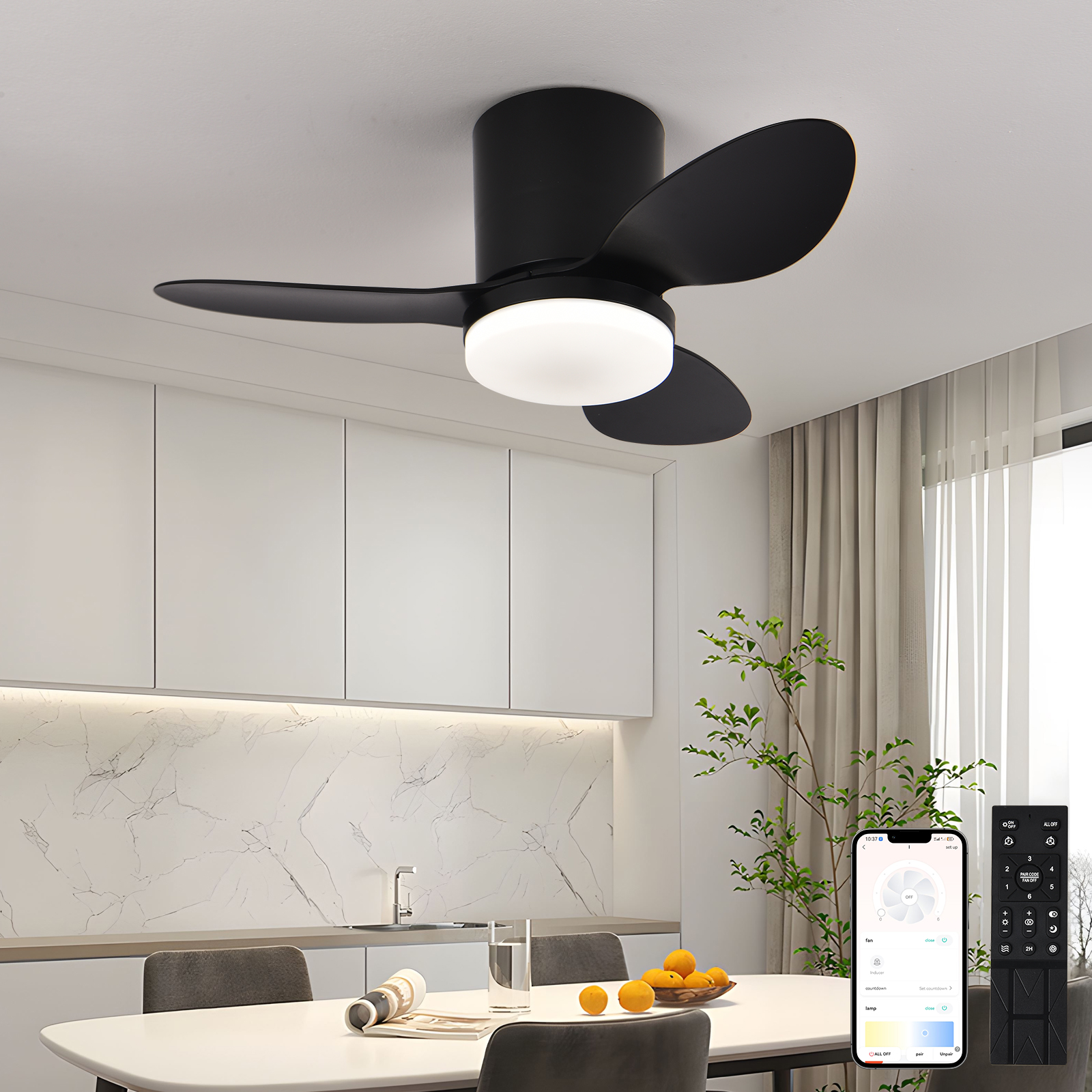 Silent and powerful ceiling fa - Smart Ceiling Fan ulasan dan harga