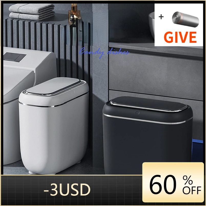 14L Automatic Sensor Trash Can - Smart Home Junkie ulasan dan harga