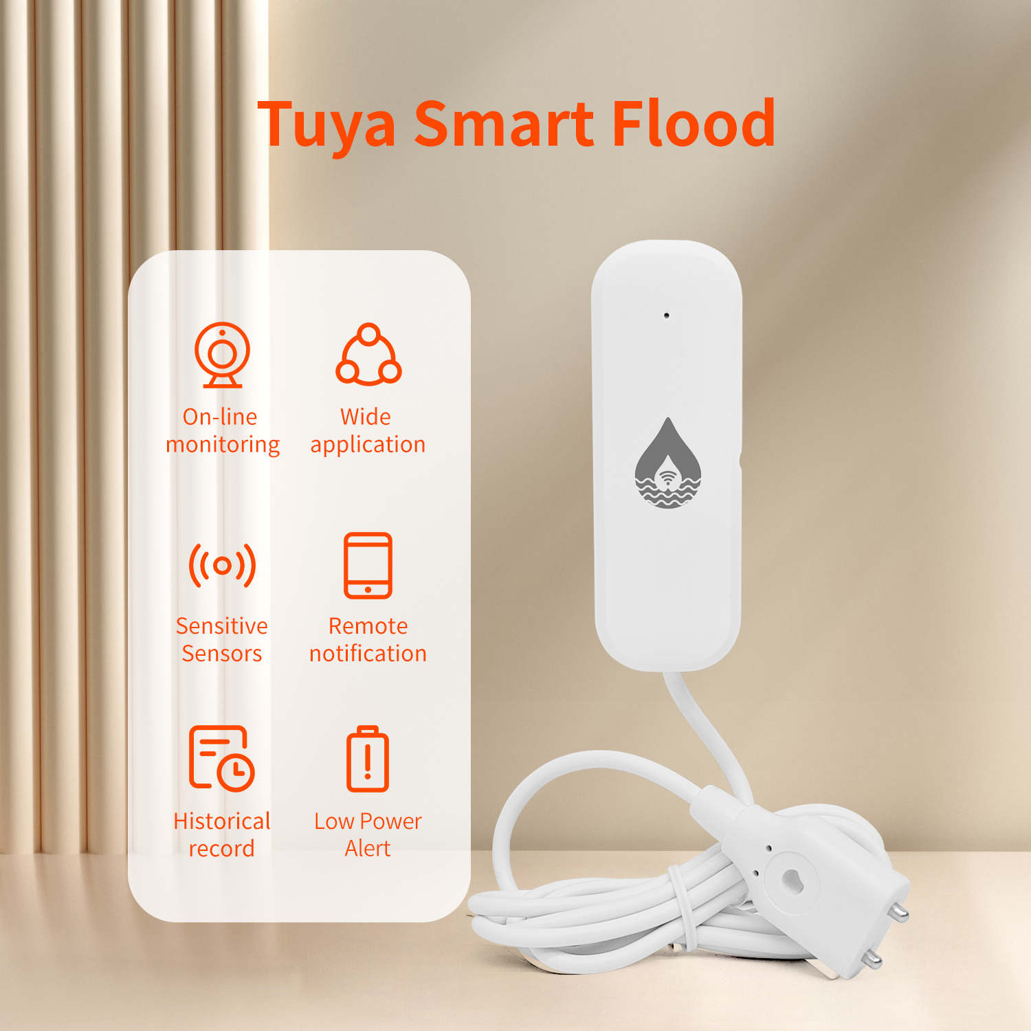 Tuya Smart WiFi/Zigbee Water L - Wifi Water Leak Detector ulasan dan harga