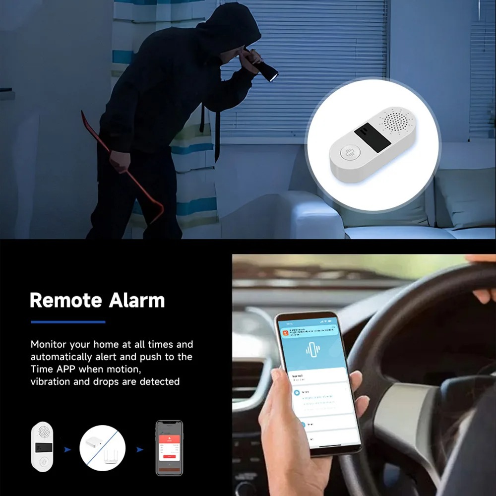 Tuya WiFi Vibration Sensor - 1 - Smart Home Setup ulasan dan harga