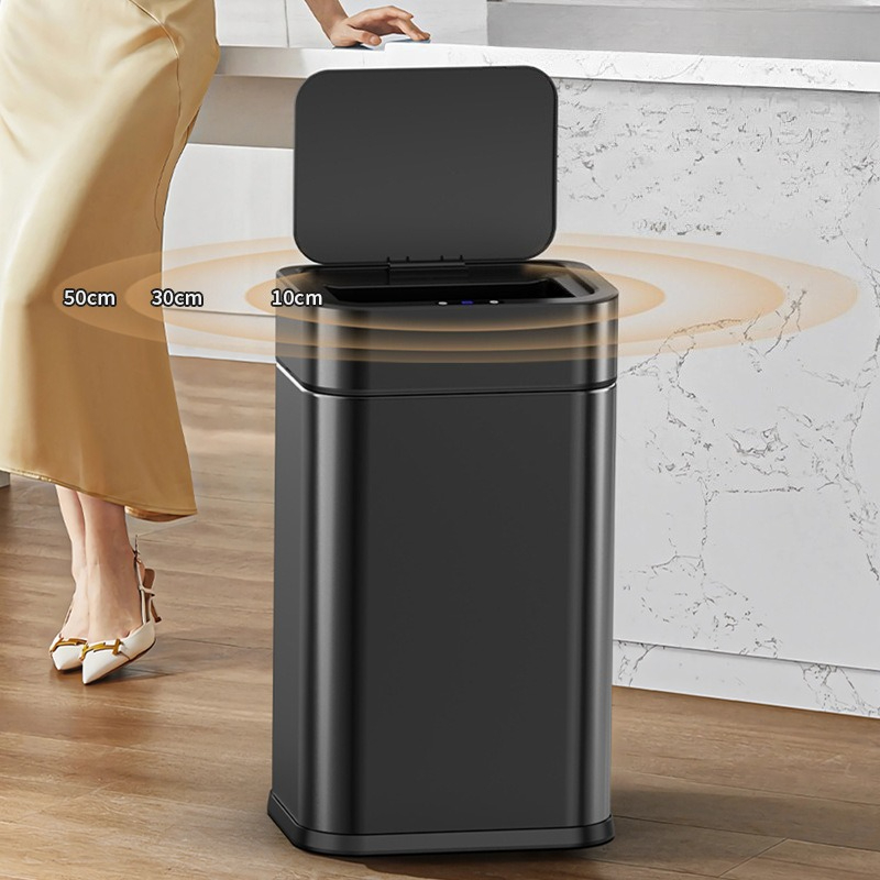 Automatic Sensor Trash Can Sta - Smart Home Junkie ulasan dan harga