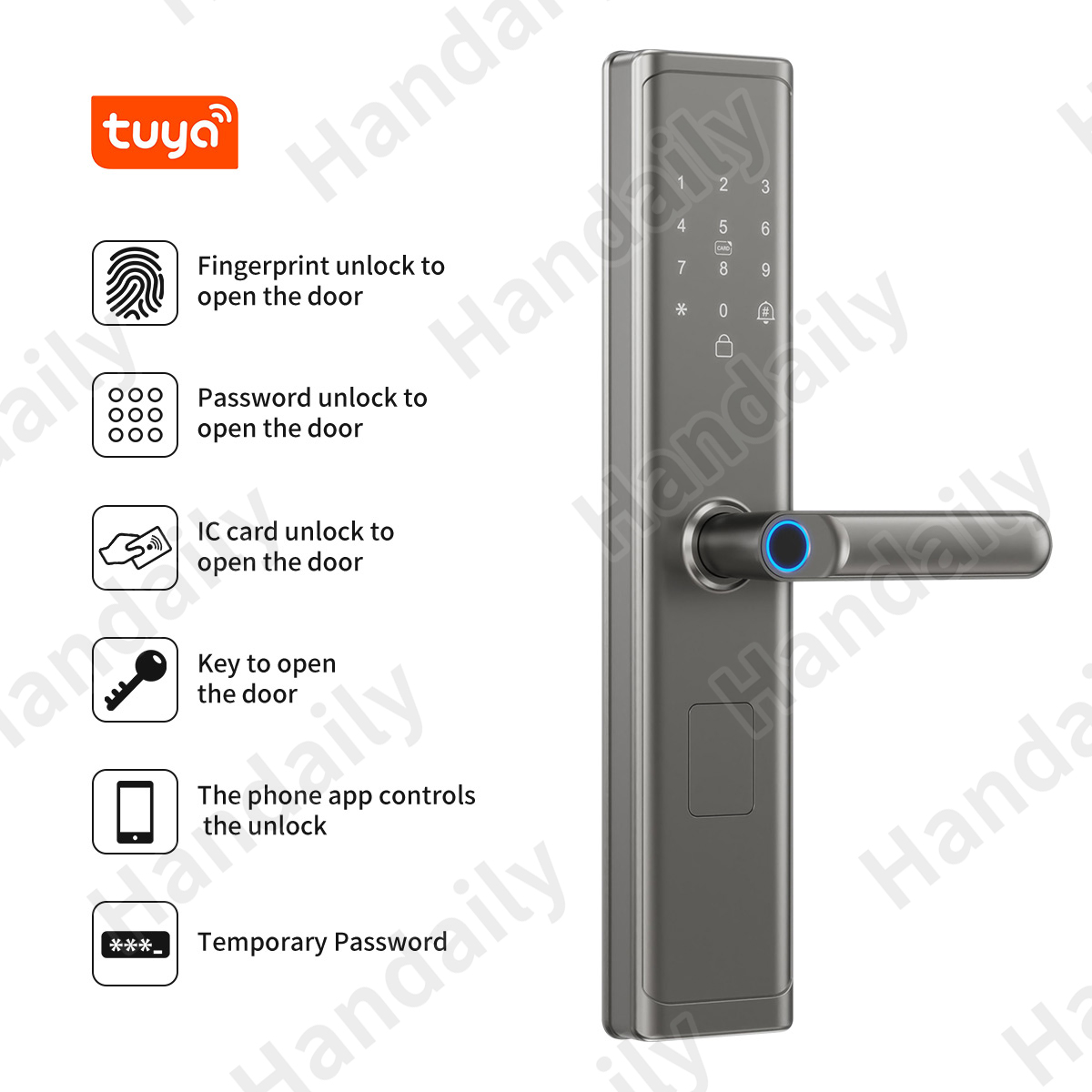 Tuya Wifi TTlock App Fingerpri - Smart Door Lock ulasan dan harga