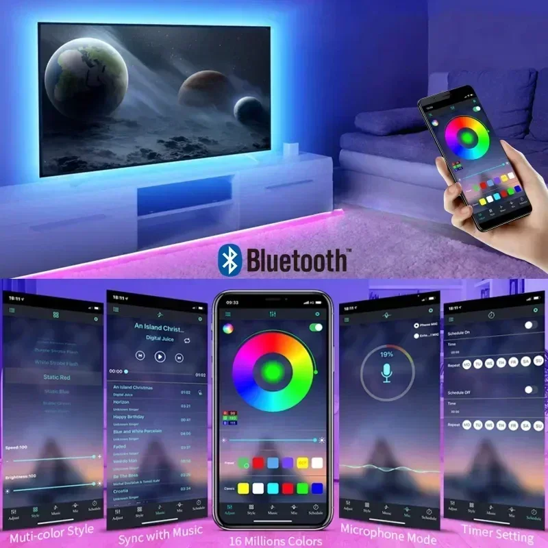 Smart RGB LED Gaming Light Str - Smart Home App ulasan dan harga