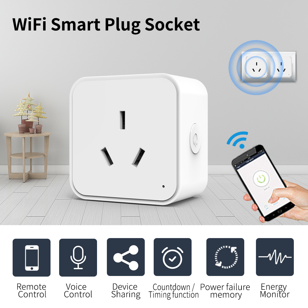 WiFi tuya AU Standard Smart Pl - Smart Outdoor Plug ulasan dan harga