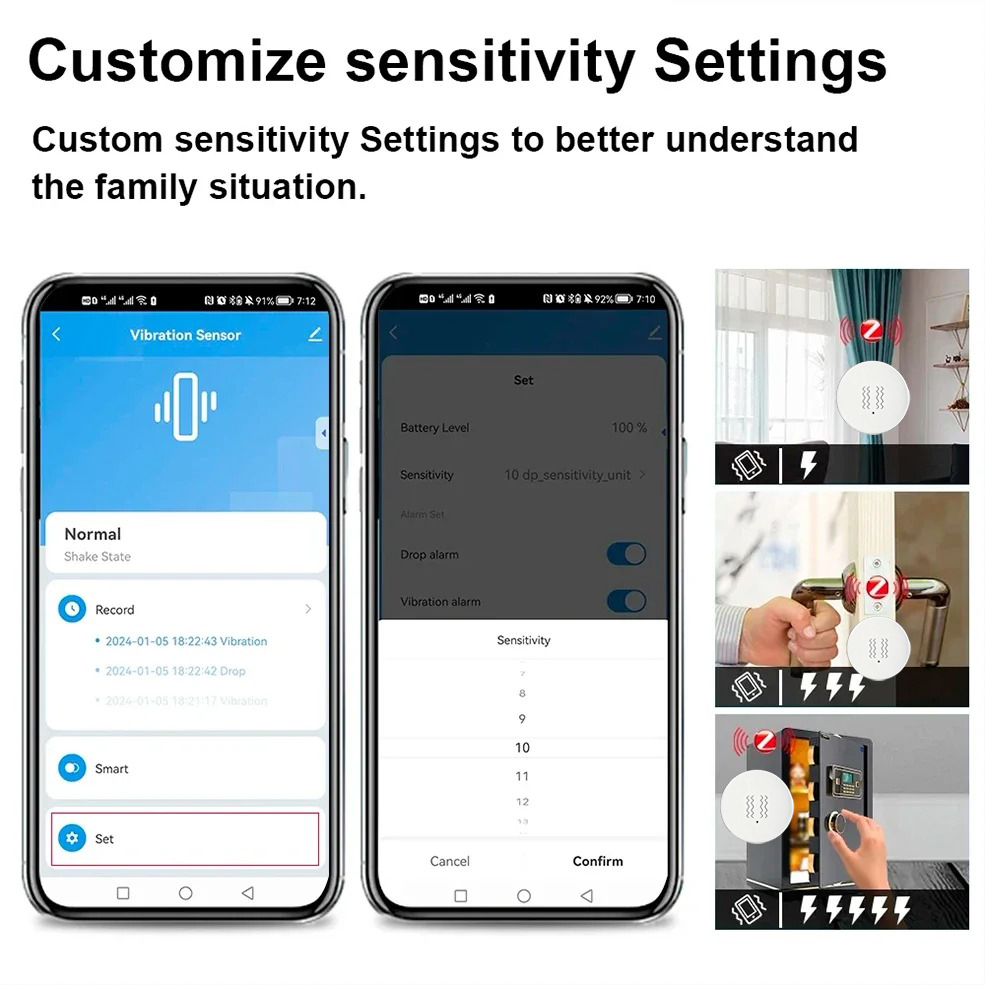 Tuya ZigBee Smart Vibration &  - Smart Home Setup ulasan dan harga