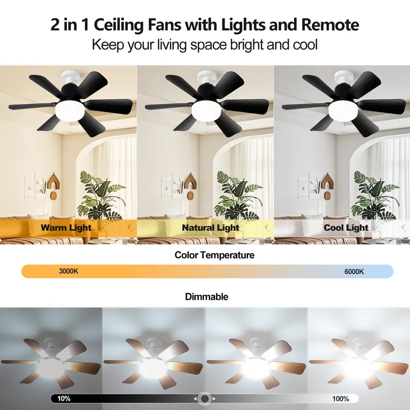 40W Ceiling Fan with Remote Co - Smart Ceiling Fan ulasan dan harga