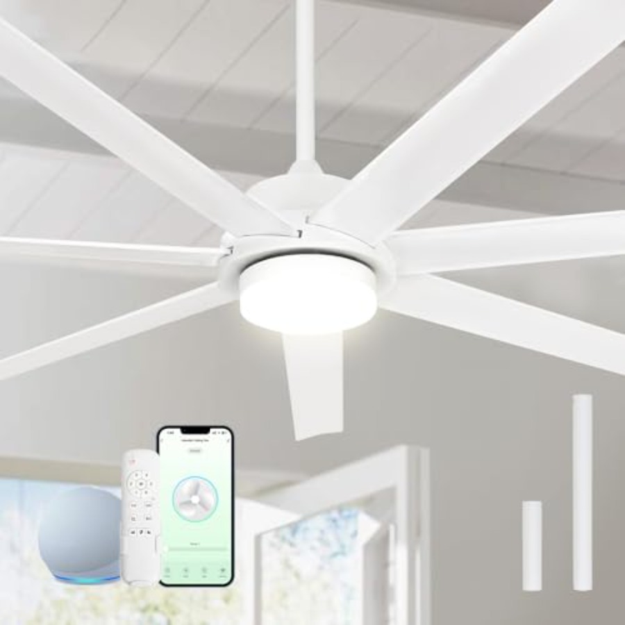 62 inch Smart White Ceiling Fa - Smart Ceiling Fan ulasan dan harga