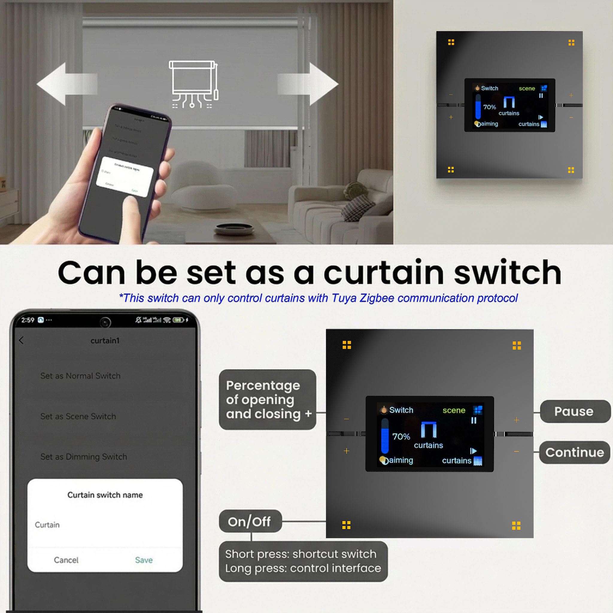 M9 Pro 8-Button UK Tuya Smart  - Smart Home Display ulasan dan harga