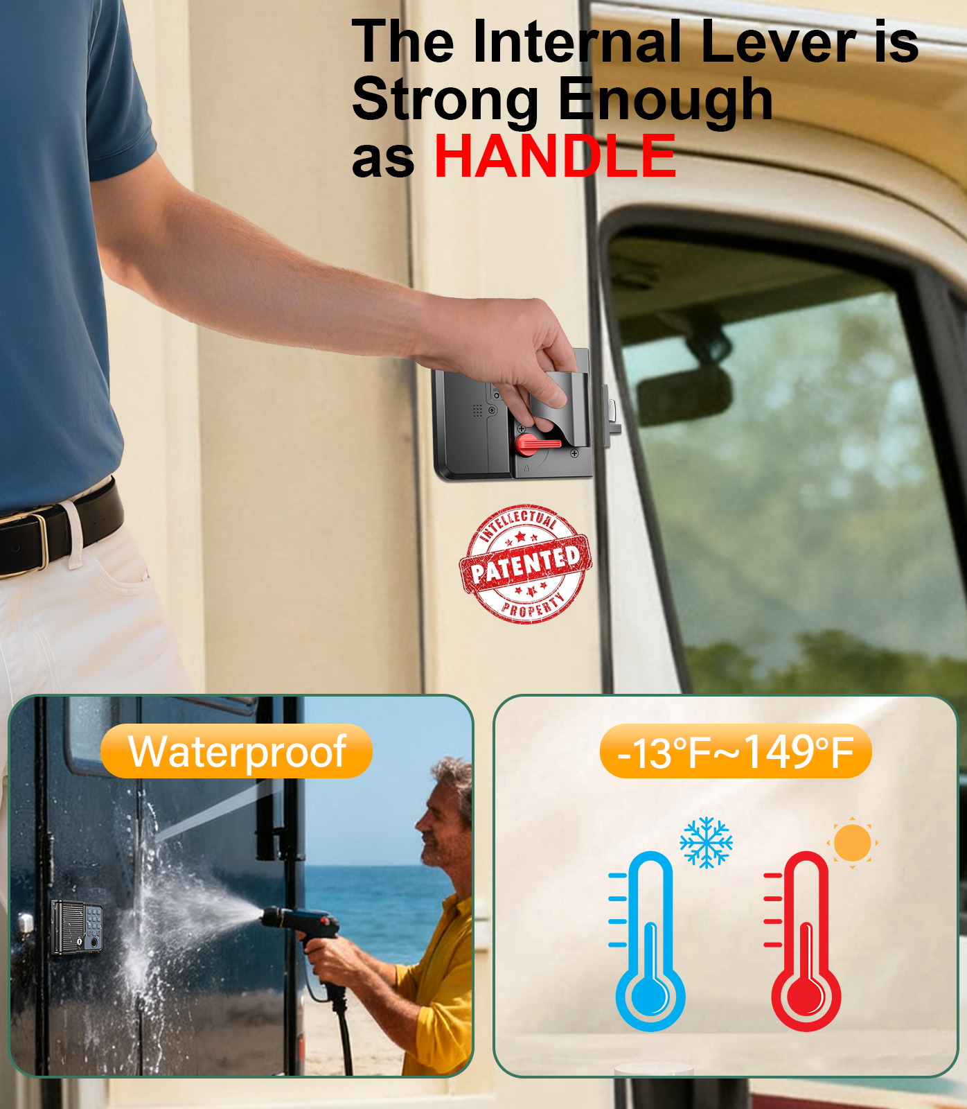 Smart RV Door Locks Keyless En - Smart Door Lock ulasan dan harga