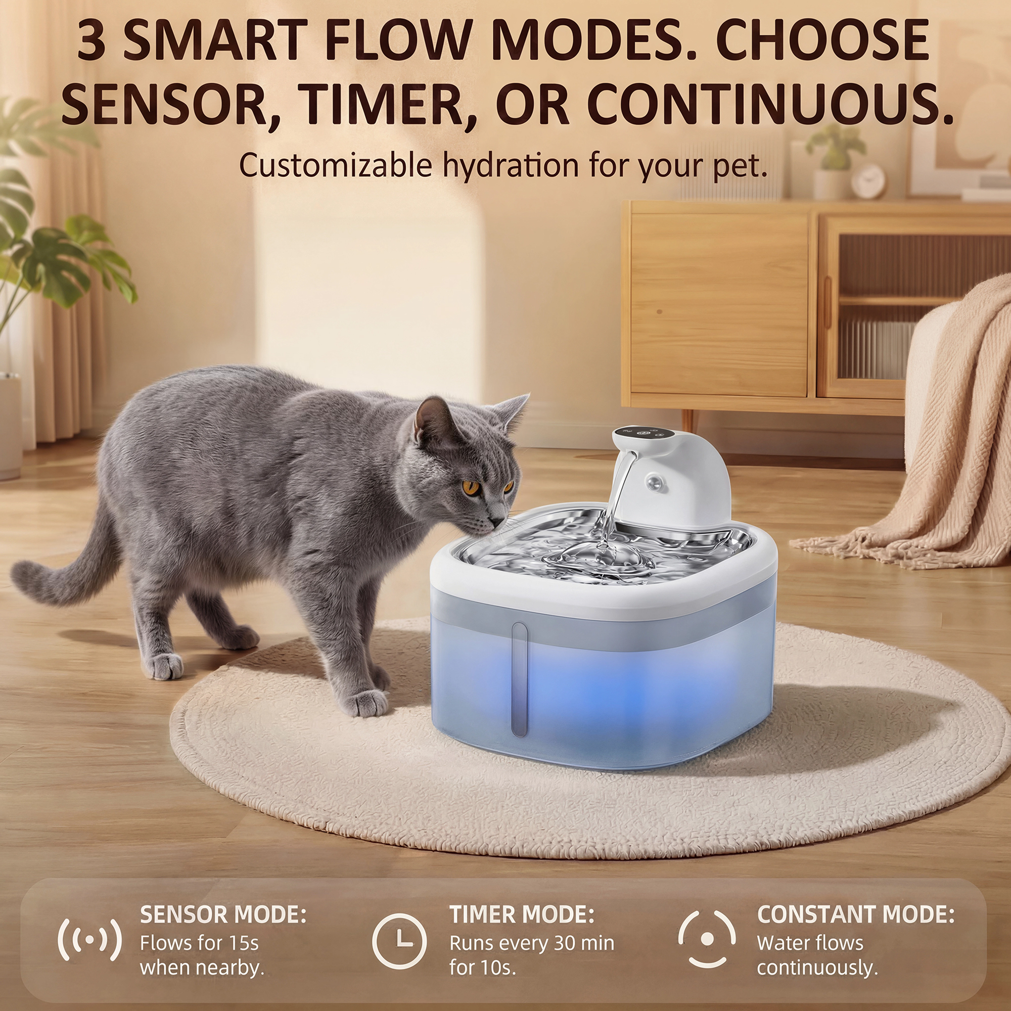 3.5L Wireless Cat Water Founta - Home Smart Kettle ulasan dan harga