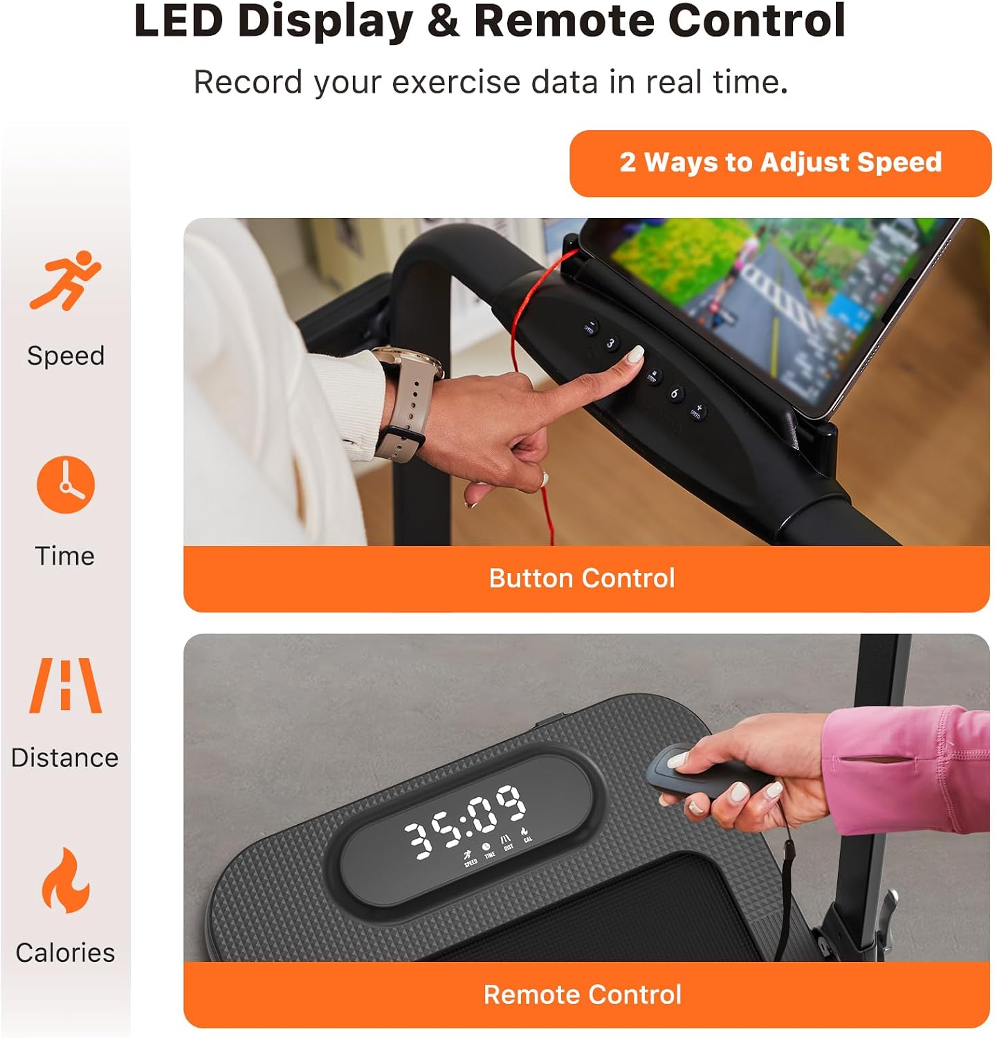 3-in-1 Under Desk Treadmill, W - Smart Home App ulasan dan harga