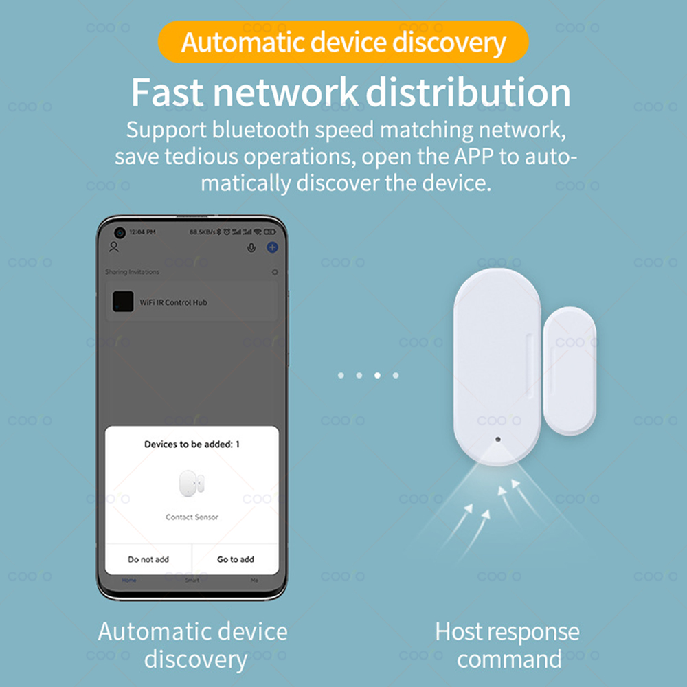 ZigBee Door Window Sensor Lux  - Wireless Door Sensor ulasan dan harga