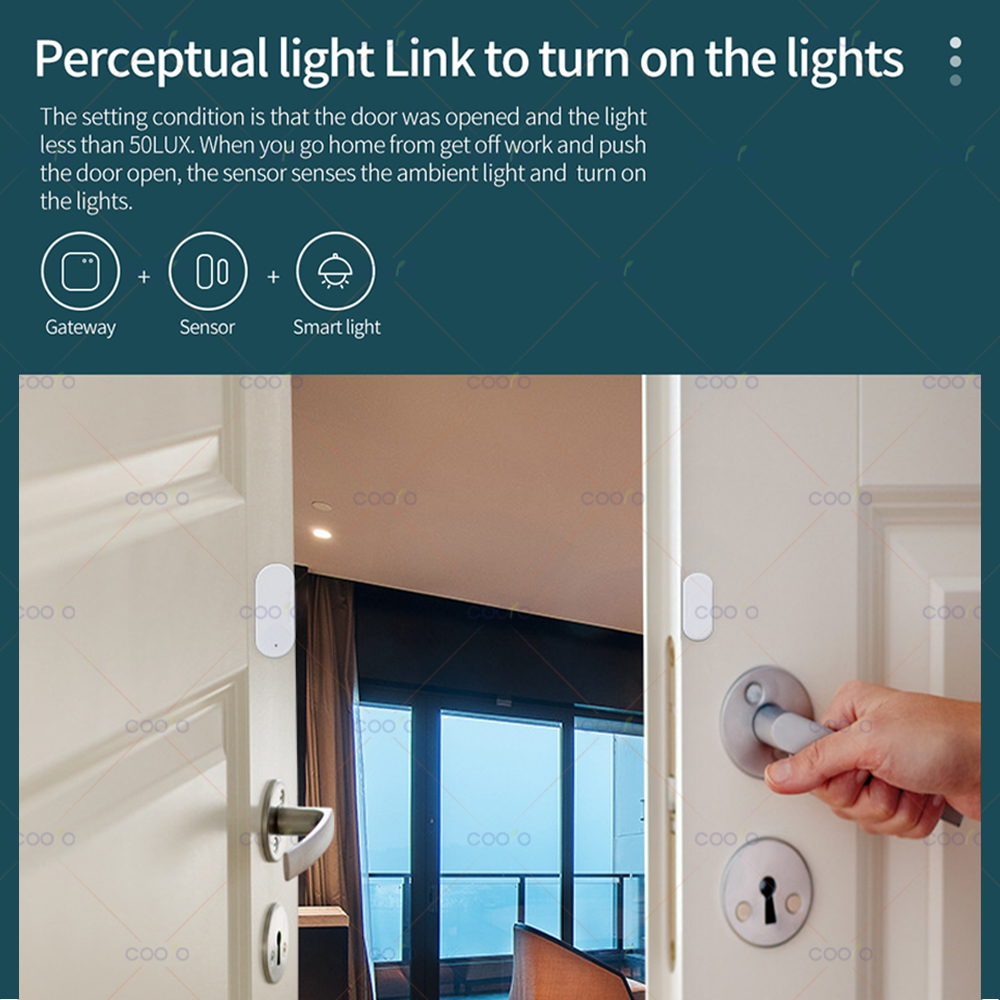 ZigBee Door Window Sensor Lux  - Wireless Door Sensor ulasan dan harga